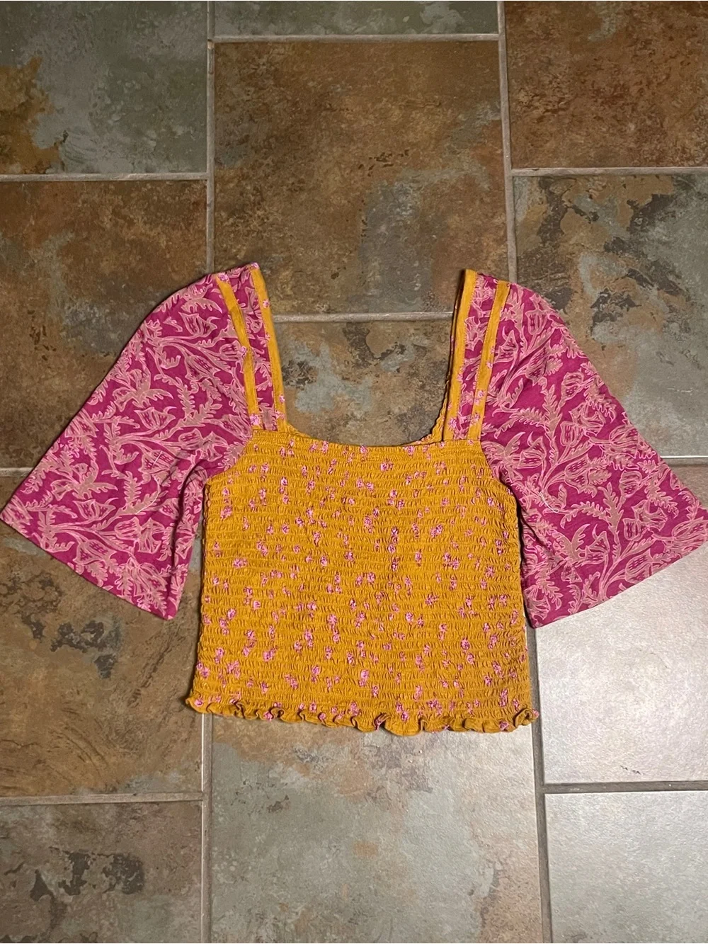 NWOT Free People Marigold Top